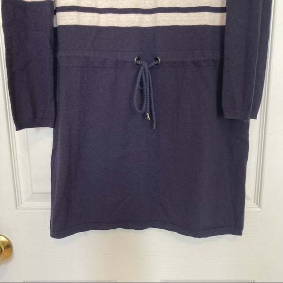 Comptoir des Cotonniers, Striped U-Neck Long Sleeves Dresses - Picture 2 of 7